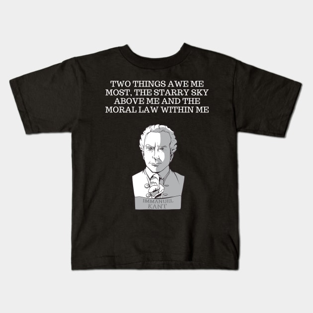 Kant quote Kids T-Shirt by Cleopsys